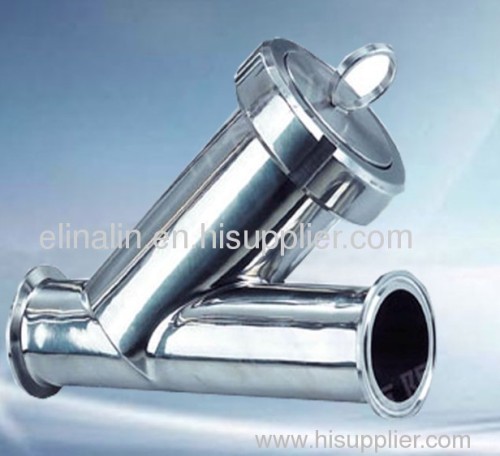 ss304 ss316l sanitary stainless steel flange y type strainer