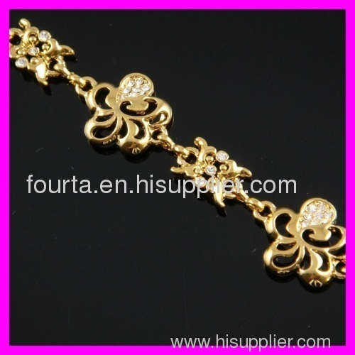 18K gold plated zircon bracelets