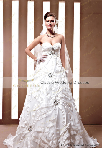 sweetheart neck glamorous floor length wedding dresses uk