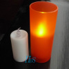 LED candle with holder