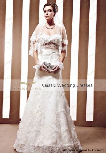 2011 graceful sheath beading long wedding dresses