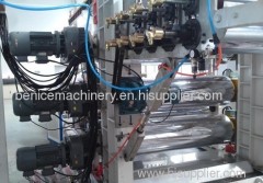 Plastic plate prodcution line