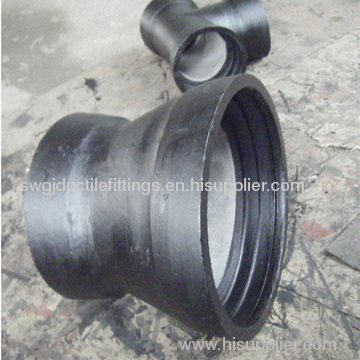 Double socketed taper or reducer for DI pipe for water supply pipeline