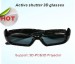 2011 Rechargeable Lithium Battery Black Plastic Actives Shutter 3D Glasses for PC