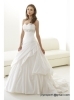 2012 New Fashion Sleeveless Ruffle Taffeta Wedding Dress