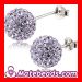 Tresor Paris Lavender Czech Crystal Ball Stud Earrings 10mm
