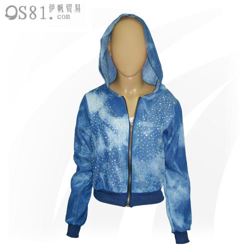 Lady's fashion denim jacket