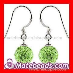 New Arrival Shamballa Crystal Ball Earrings 8mm