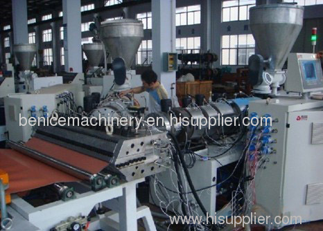 PVC wave board making machine