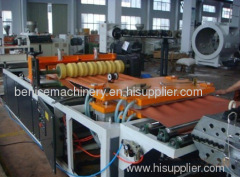 Wave board extrusion machine