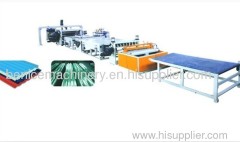 PVC wave board extruding line
