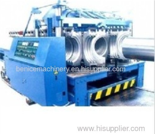 Corrugated pipe extruding line