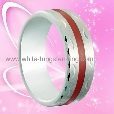 Western Tungsten Wedding Gold Ring