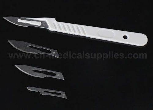 Scalpel with Plastic Handle