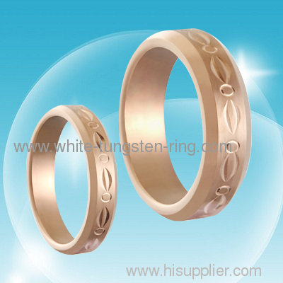Couple's Tungsten Gold Rings