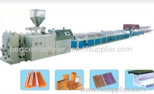 PVC profile extruding machine