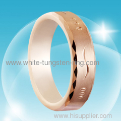 5MM Rose Gold Tungsten Ring Hot Sales Fashion Jewelry Rings