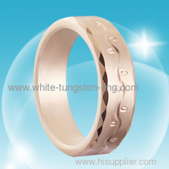 5MM Rose Gold Tungsten Ring Fashion Jewelry Rings