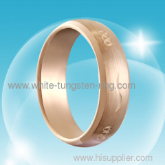 5MM Rose Gold Tungsten Ring Fashion Jewelry Rings for Women