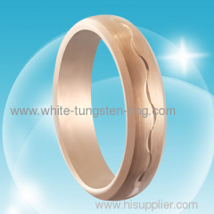 5MM Rose Gold Tungsten Ring Fashion Jewelry Rings for Engagement