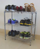 3 Tiers Chrome Steel Shoe Rack