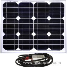 Instapark 30W Mono-crystalline Solar Panel with A 12V Solar Charge