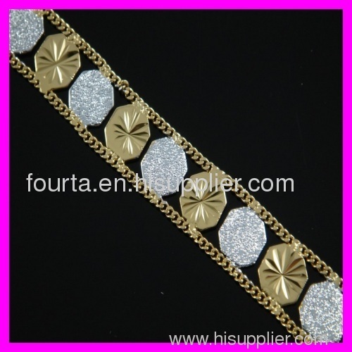 fallon two colors 18K gold plated bracelet IGP