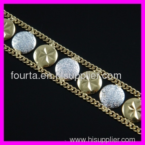 fallon two colors 18K gold plated bracelet