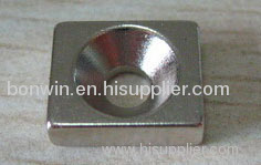 Sintering hole shape magnet