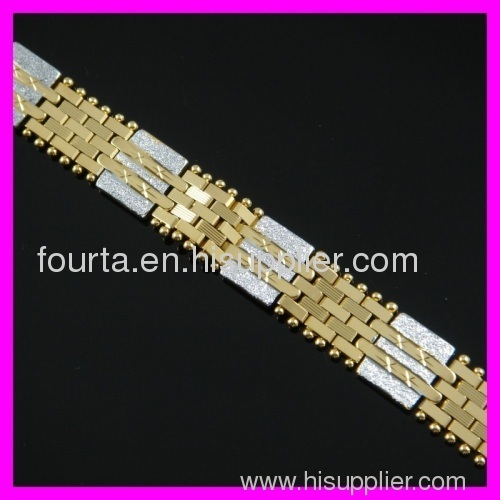 18K double color separation plated bracelet