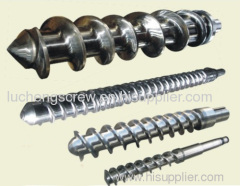 Rubber machine screw barrel