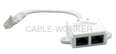 350MHz CAT5E RJ45 Splitter Cable