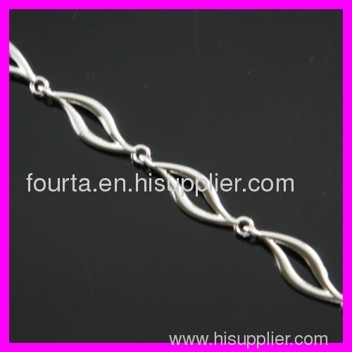 FJ Rhodium plated bracelet