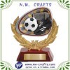 Gold Wreath soccer trophy resins