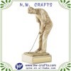 Elegant man gold golf award trophy