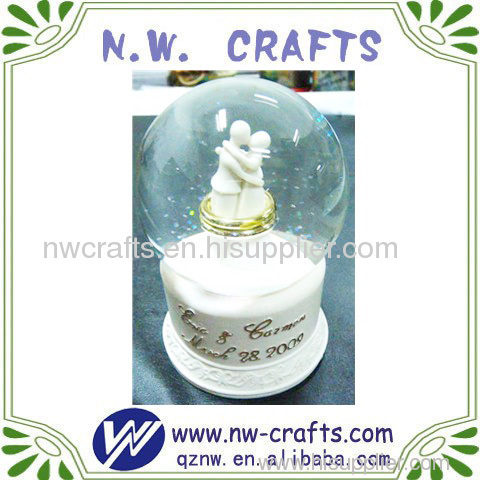 White Wedding Water Globes Souvenirs