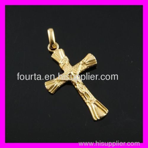 gold plated Christianism cross pendant