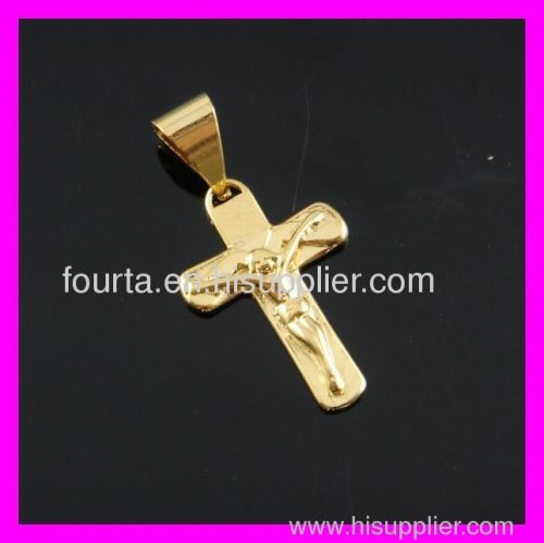 gold plated Christ cross pendant