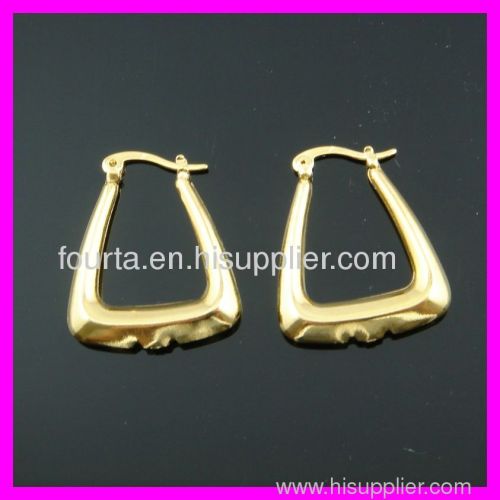 FJ 18k gold plated earring fashion