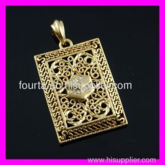 gold plated mideast muslim pendant