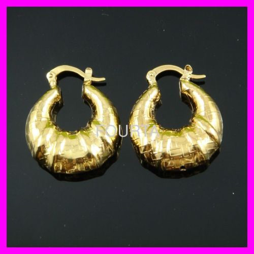 FJ nice 18K Vacuum Plated Earring