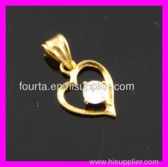 zircon gold plating FJ pendant 1620258