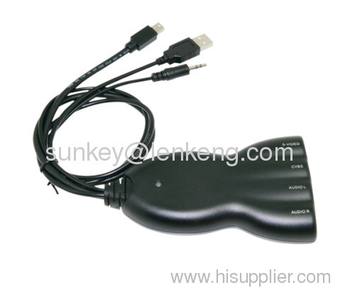 LKV386 Mini DisplayPort to Composite Video and S-Video Converter