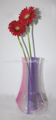 PVC flower vases/Plastic flower vase/Foldable PVC flower vase