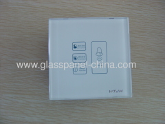 glass decorative touch switch cover,ultra clear float glass Low iron glass super white glass