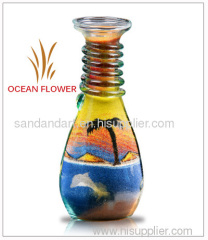 glass sand bottles