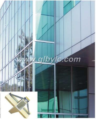 Exposed framing curtain wall