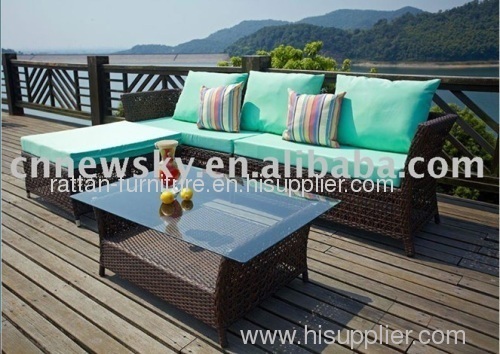Wicker outdoor sofa furniture