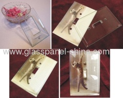 beveled glass switch cover