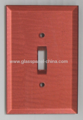 color glass coral tog . glass decorative touch switch cover
